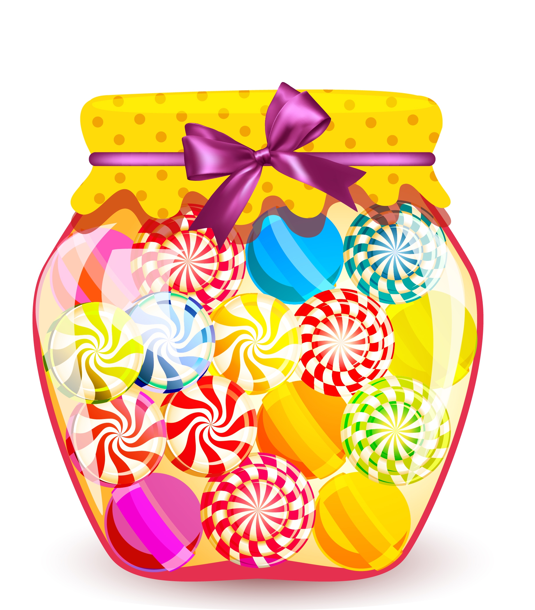 candies jar background shiny colorful decoration