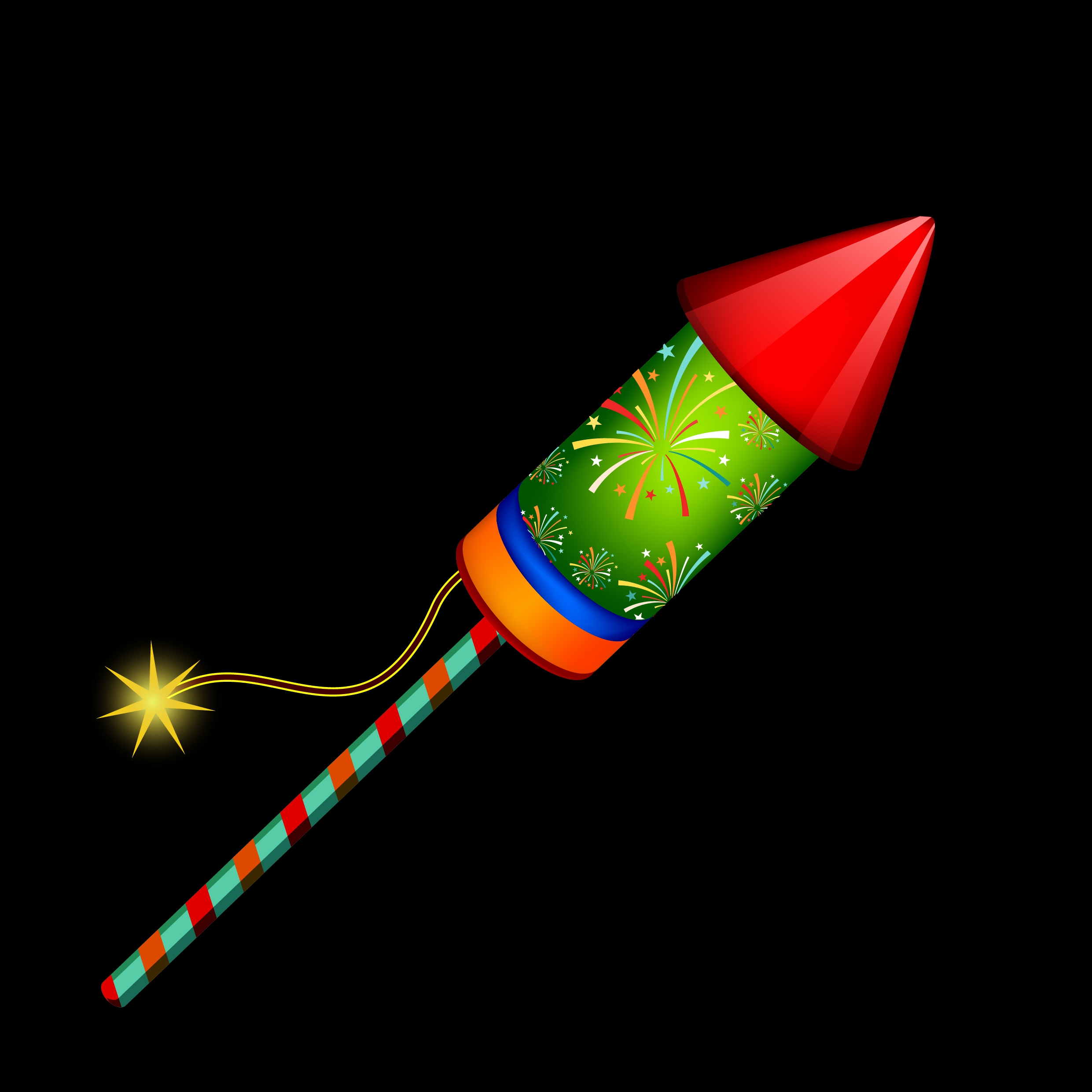 fireworks bullet icon design multicolored closeup decoration