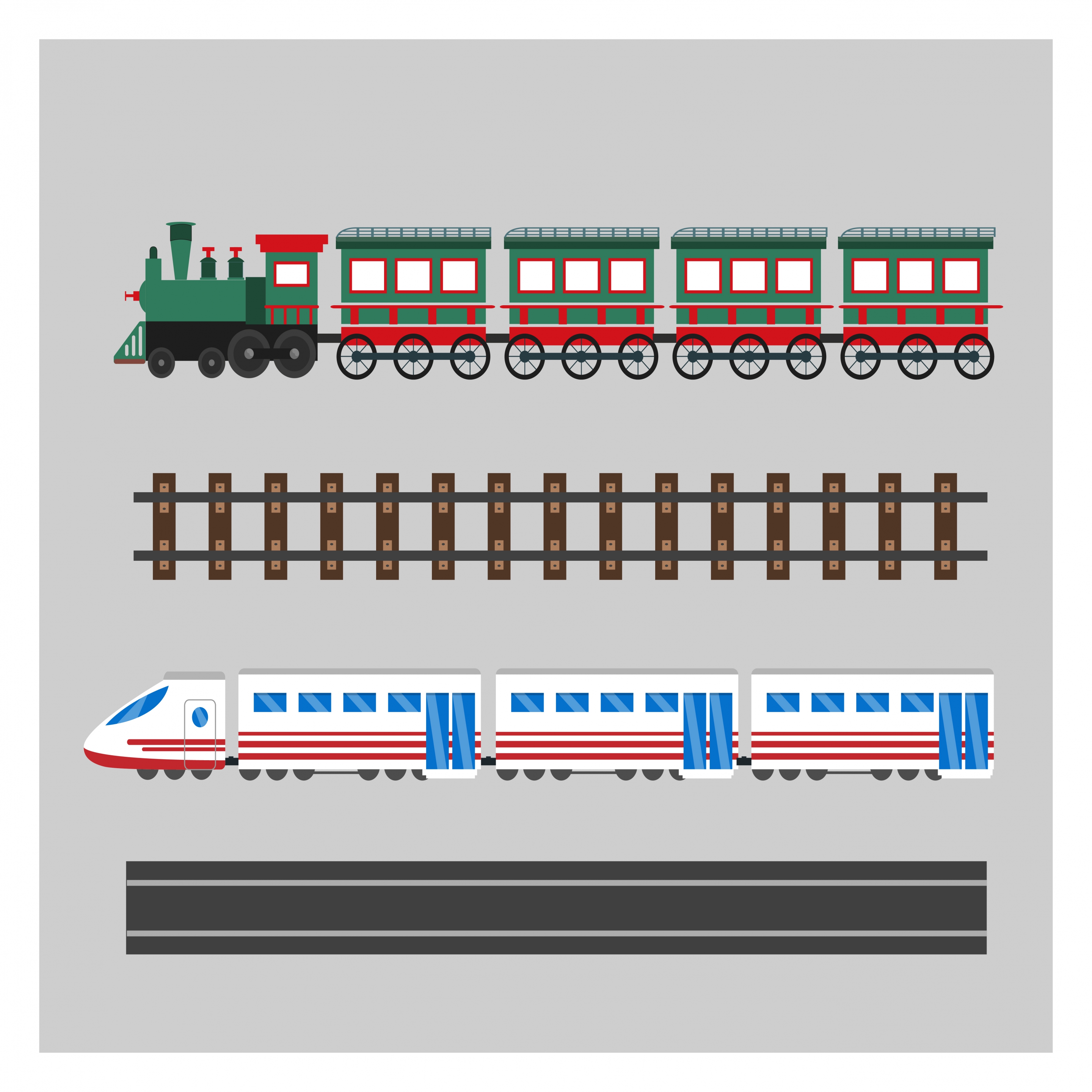 train system design elements classical and modern styles