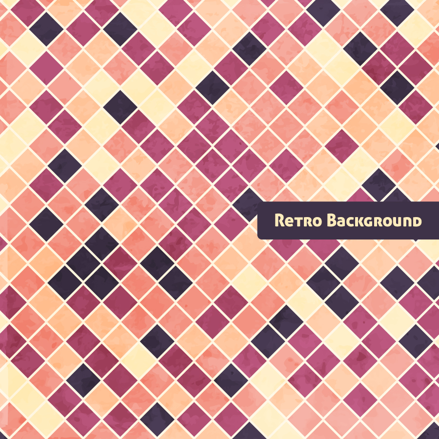 checkerboard retro grunge background