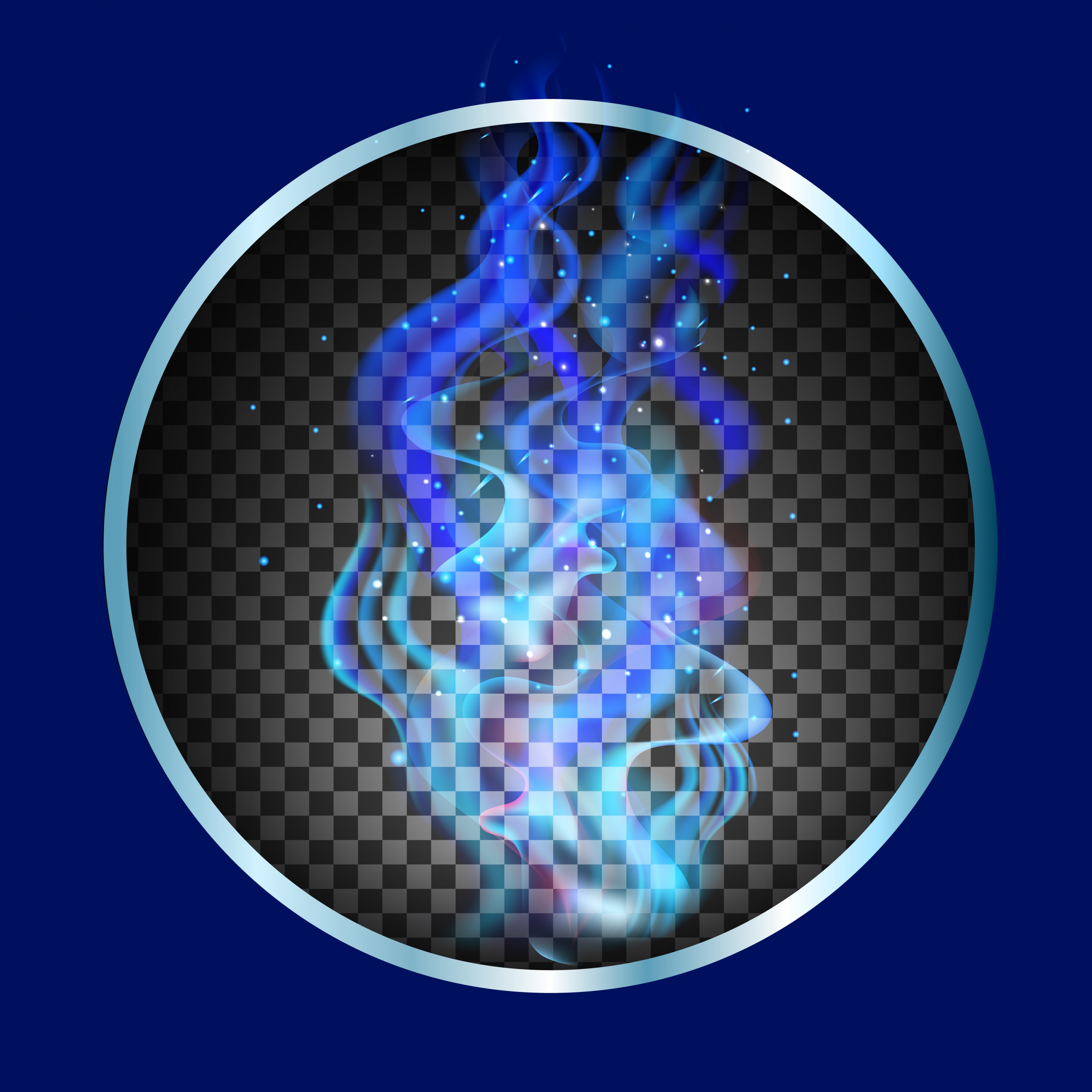 delusion background blue smoke checkered decor shiny circle