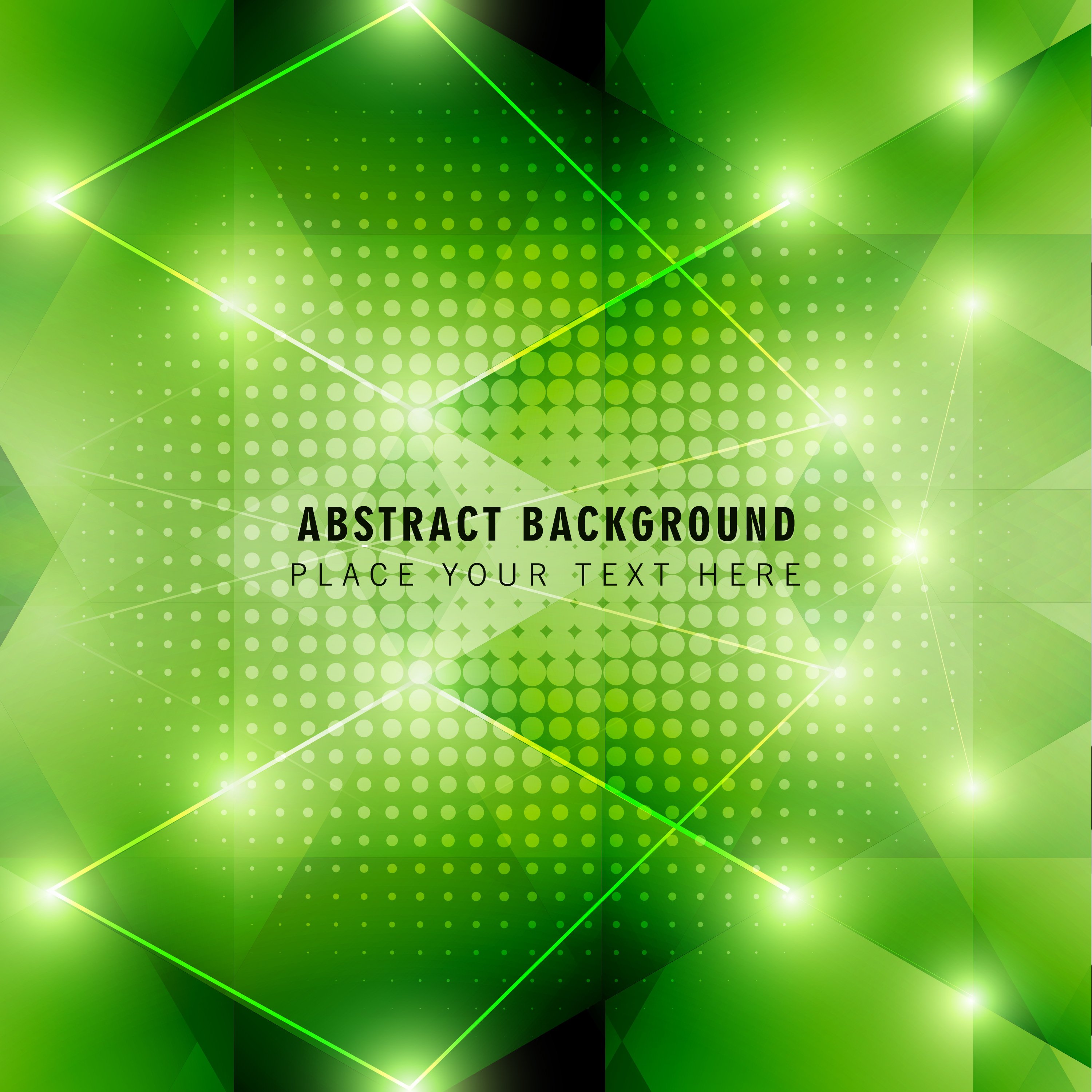 green geometry modern abstract background