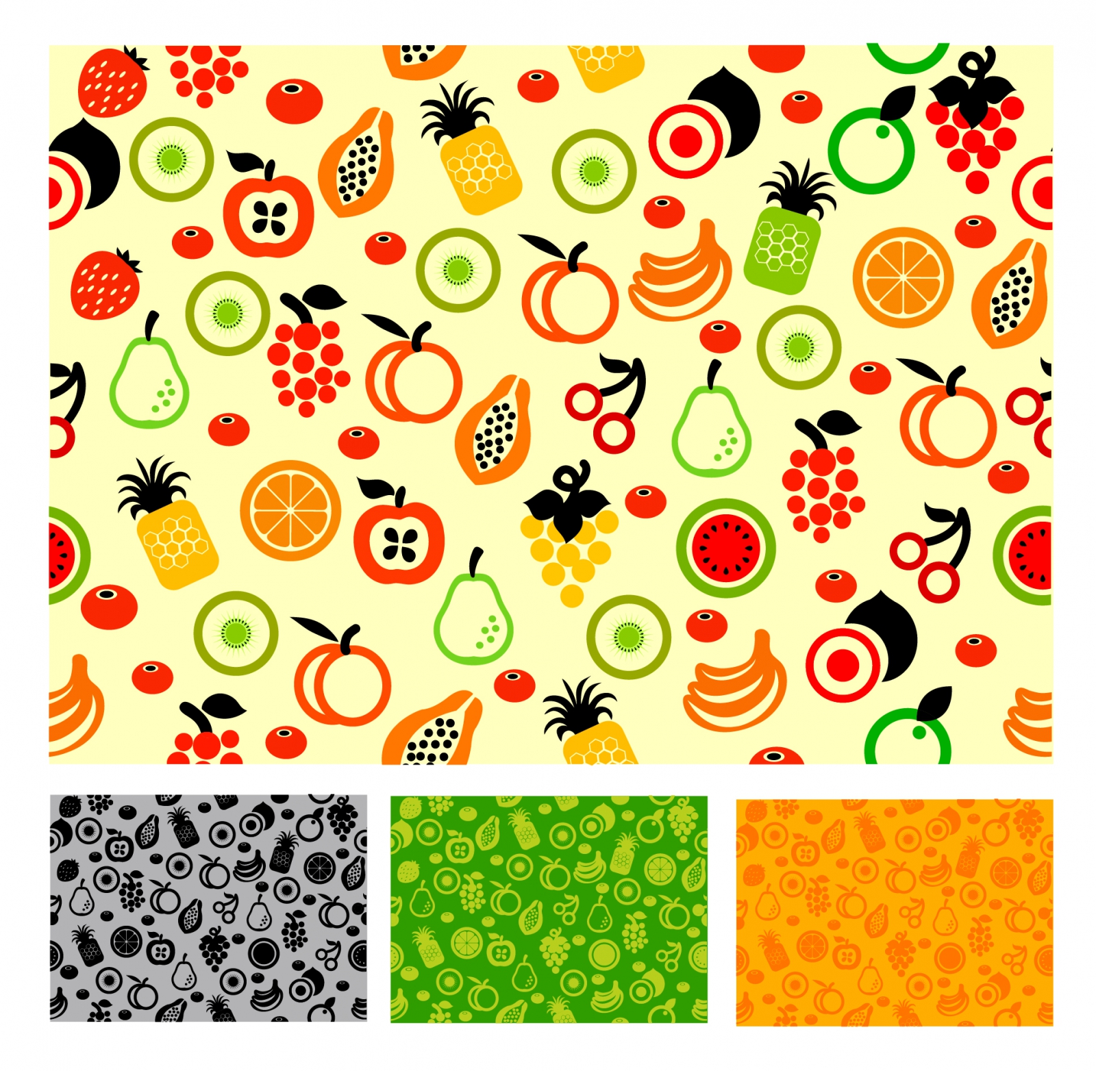 Seamless pattern fruit 