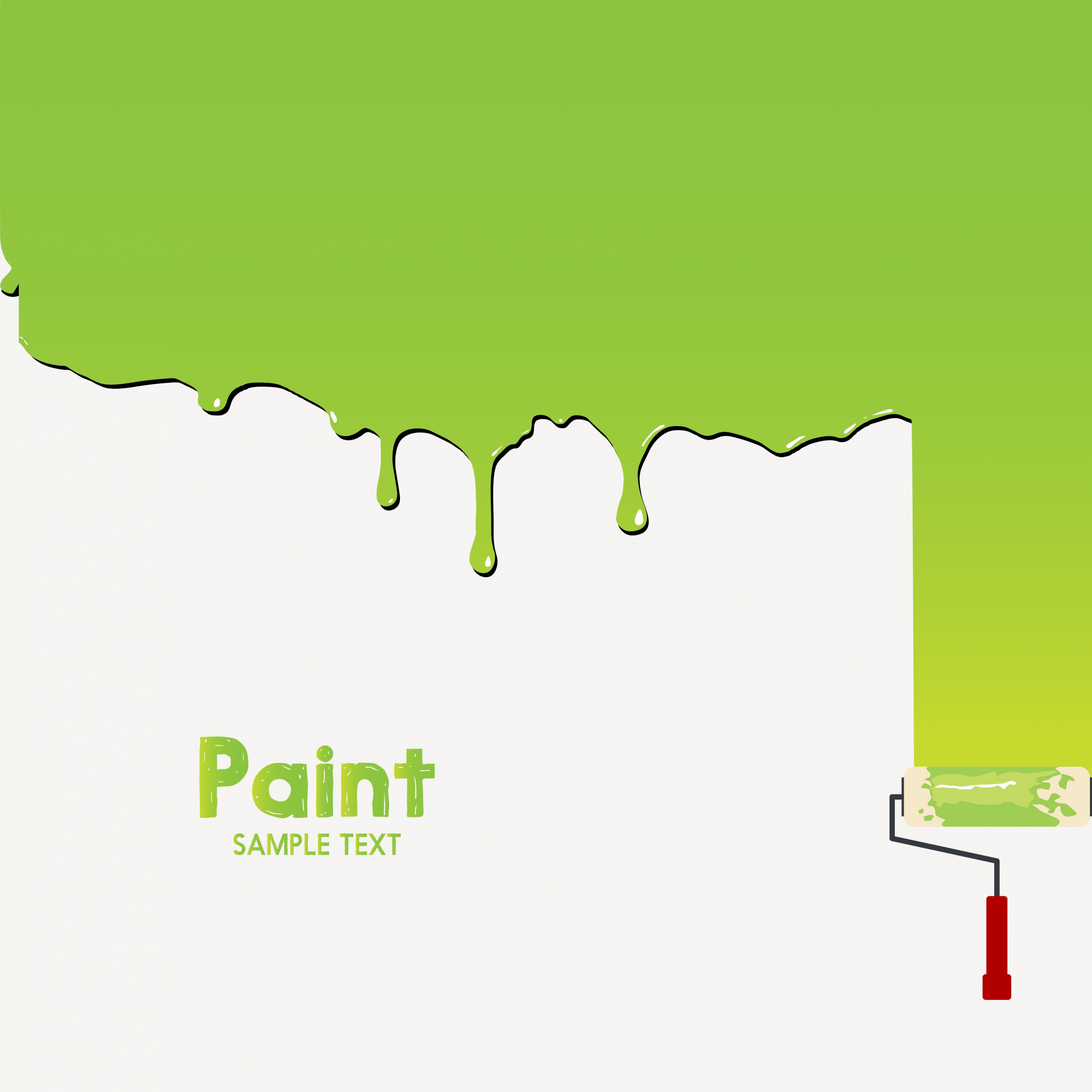 paint work background green water color brush icon