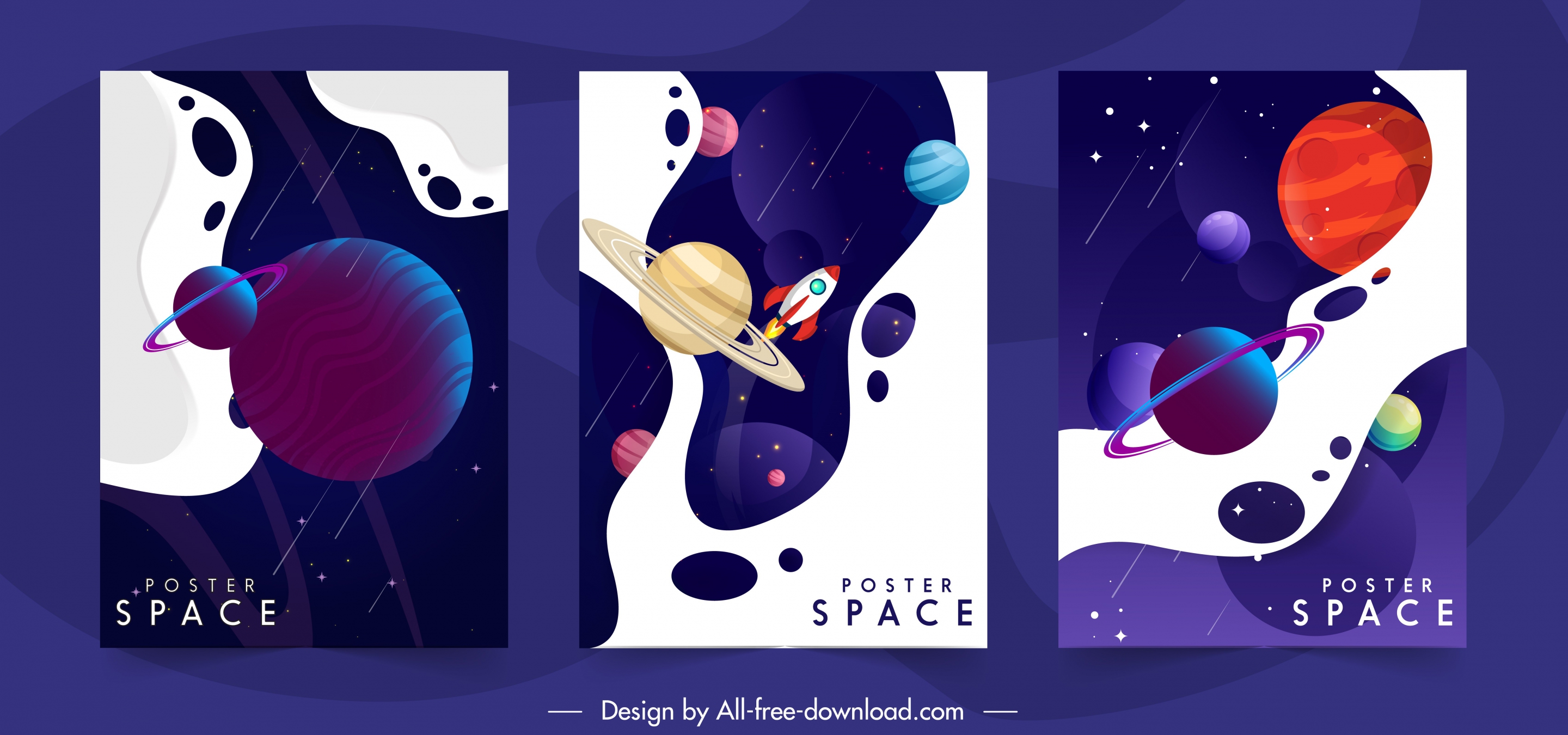 universe background templates dark colorful modern design