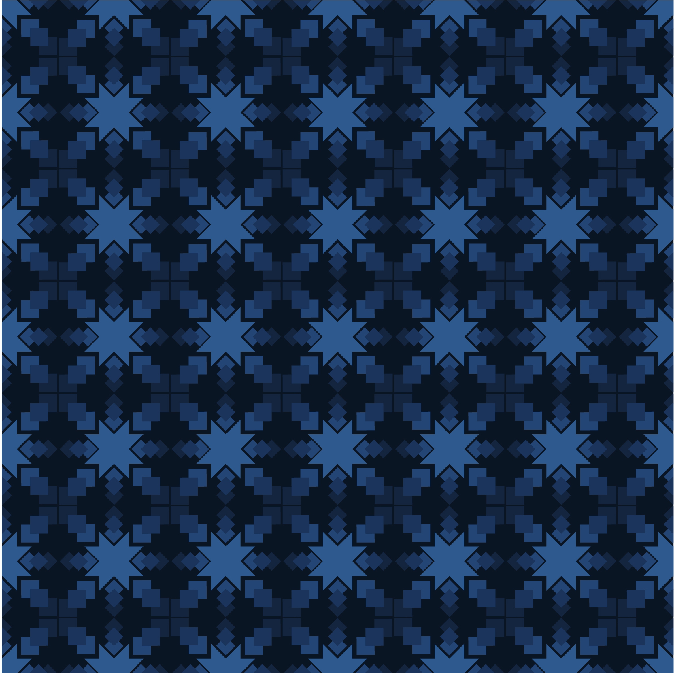 seamless pattern design dark blue symmetric style