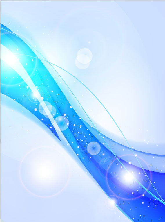 Shiny blue wave background