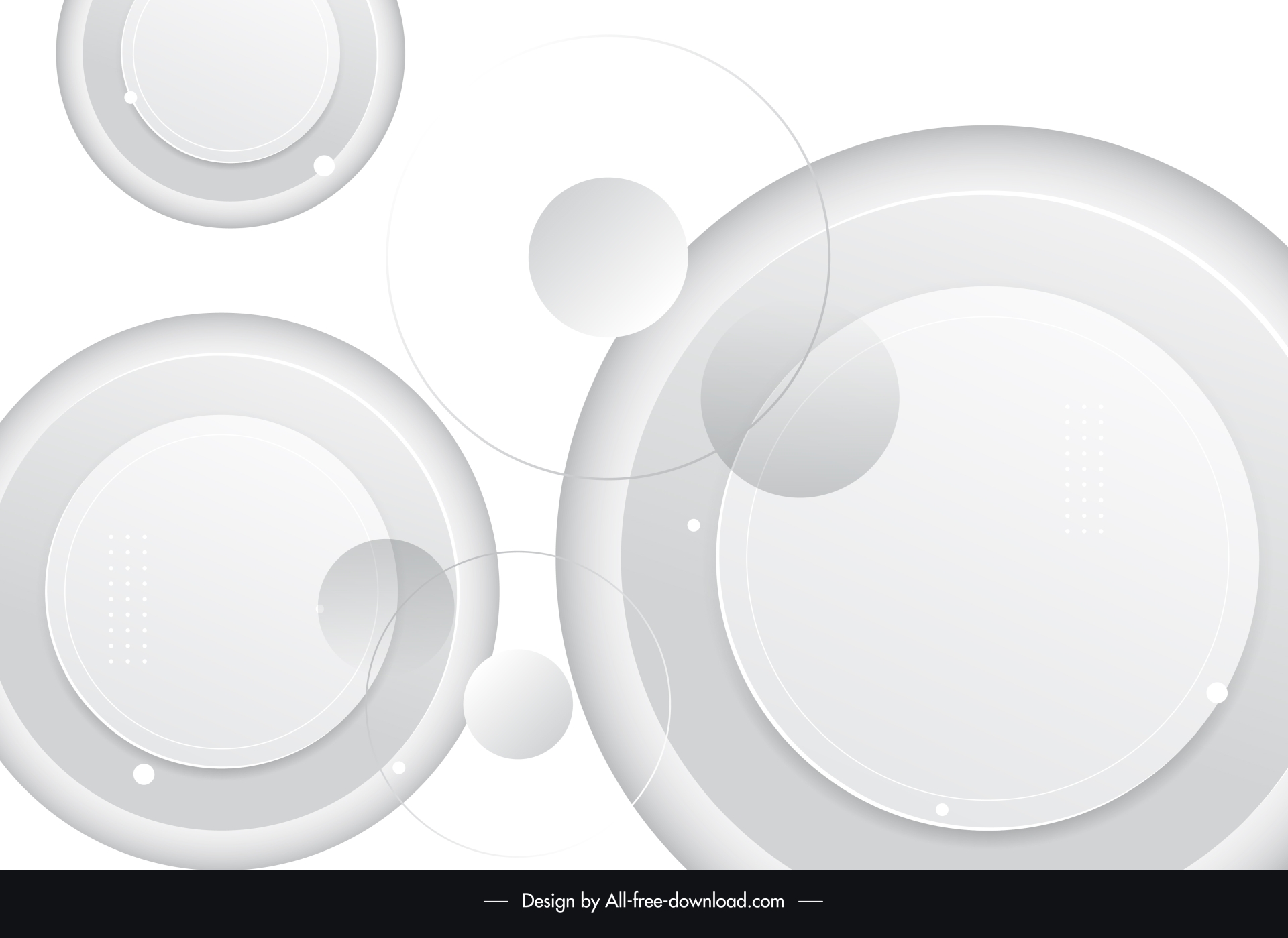 abstract background template modern circles decor