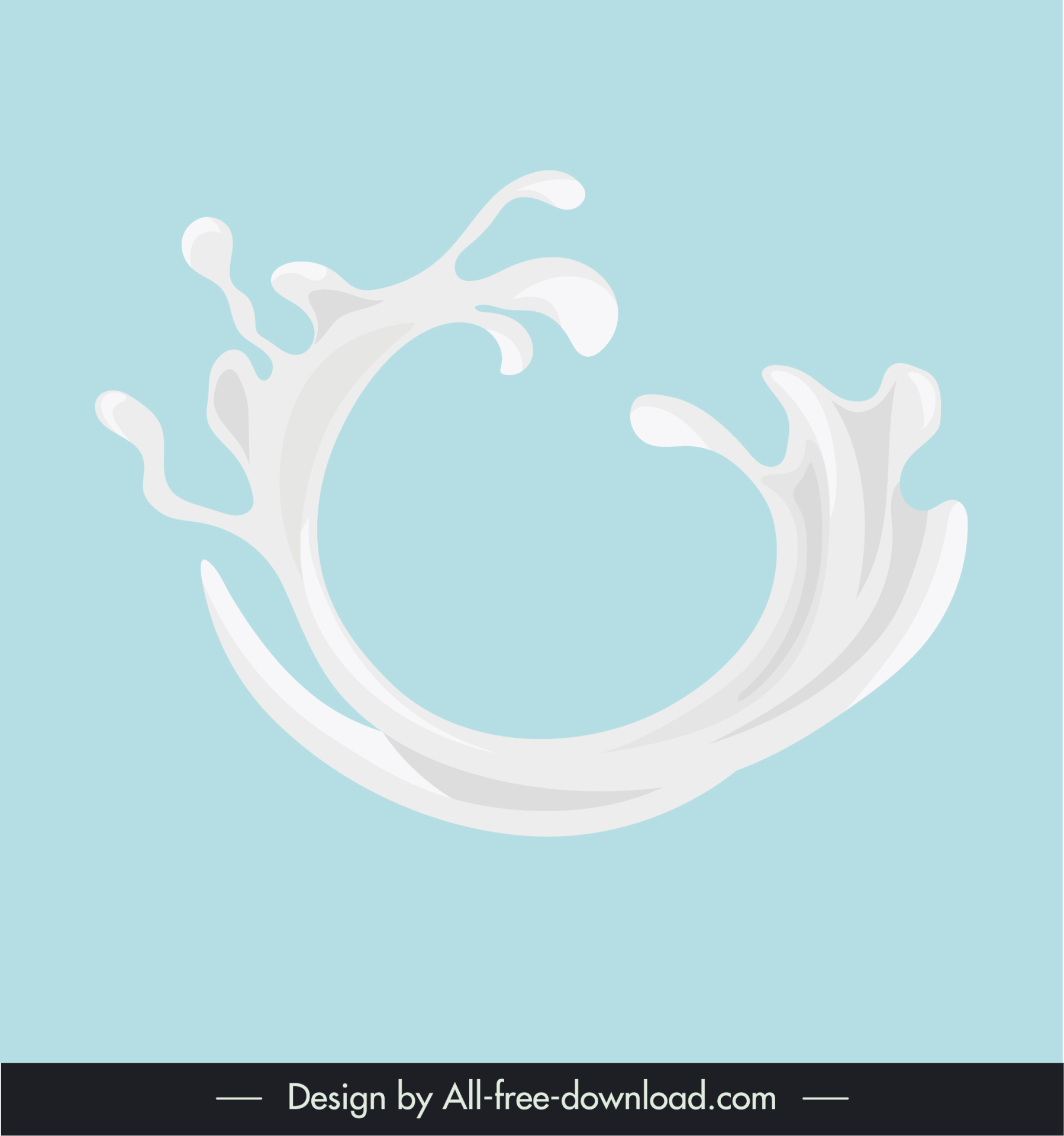 milk splash backdrop dynamic circle shape