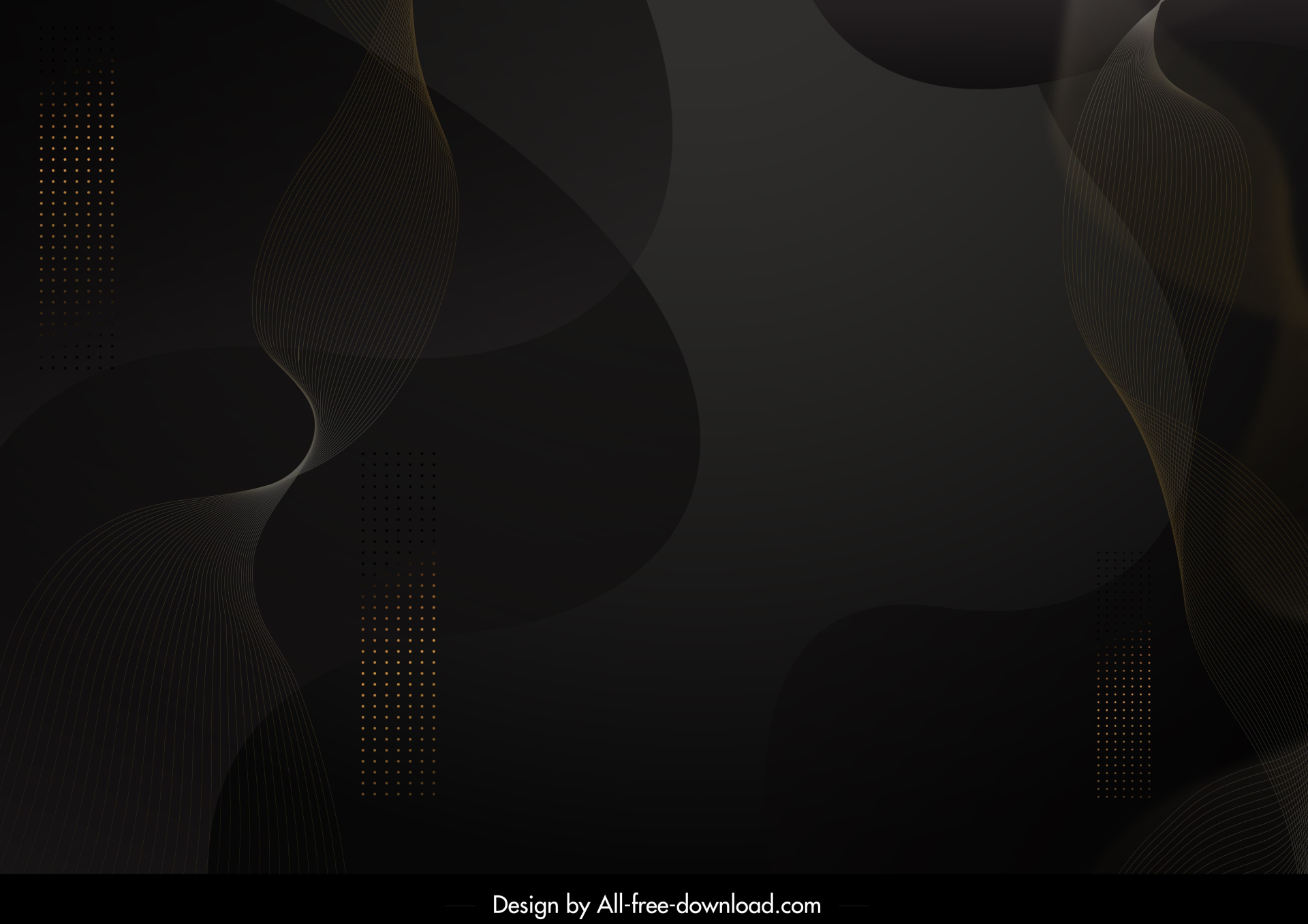 abstract background dark black waving lines 