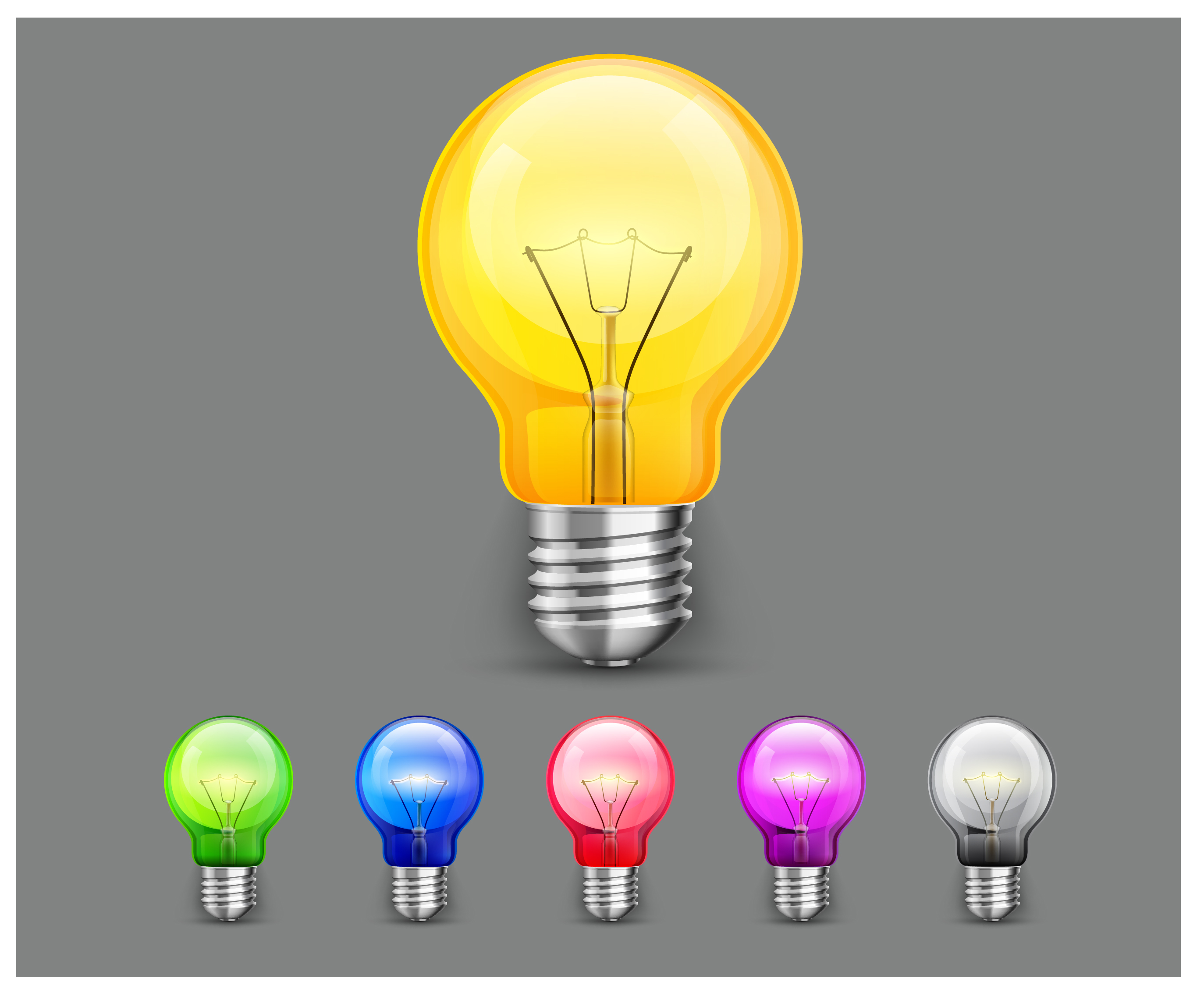 colorful light bulb set