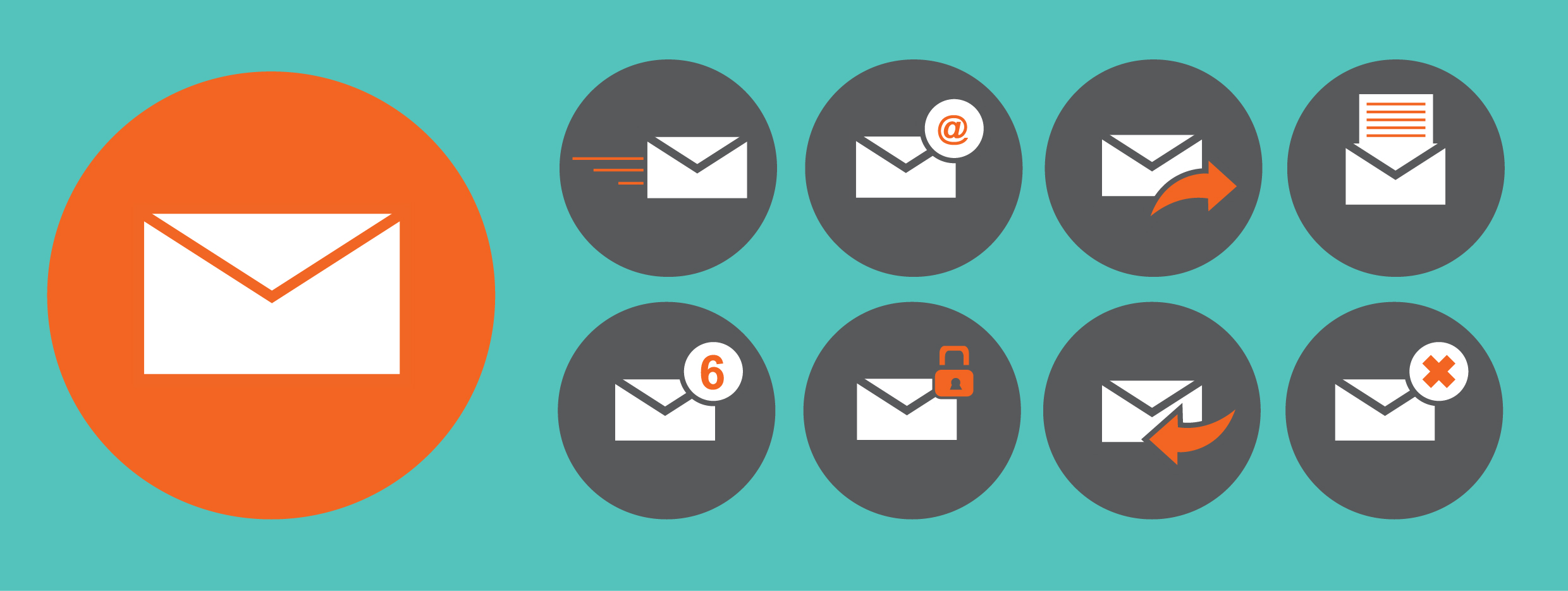 email icons set