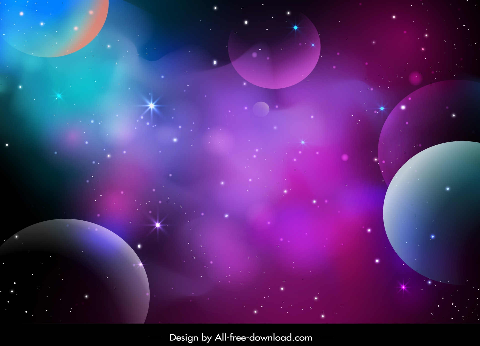 gradient galaxy background template dark space