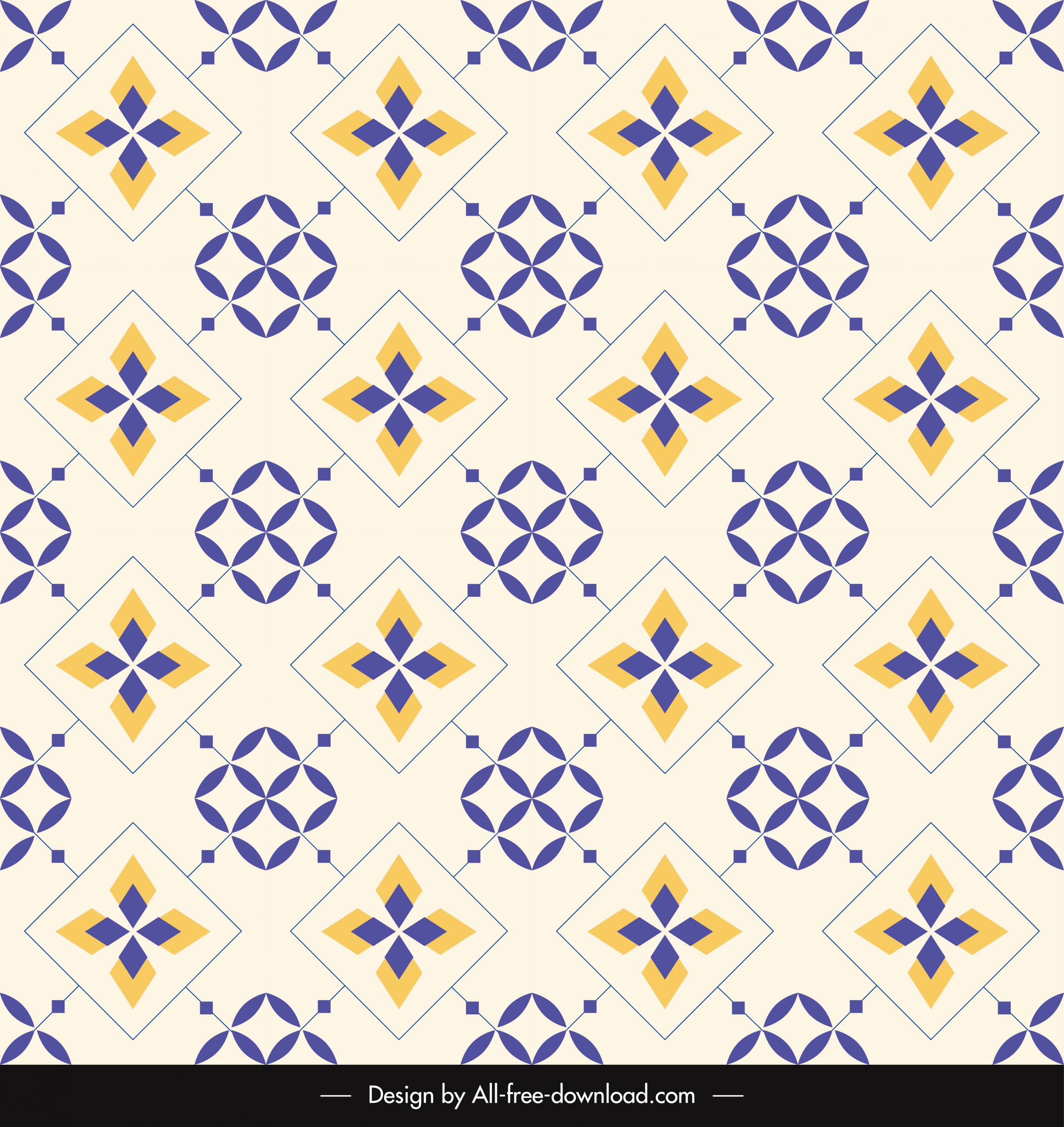 decorative pattern template flat repeating symmetrical design