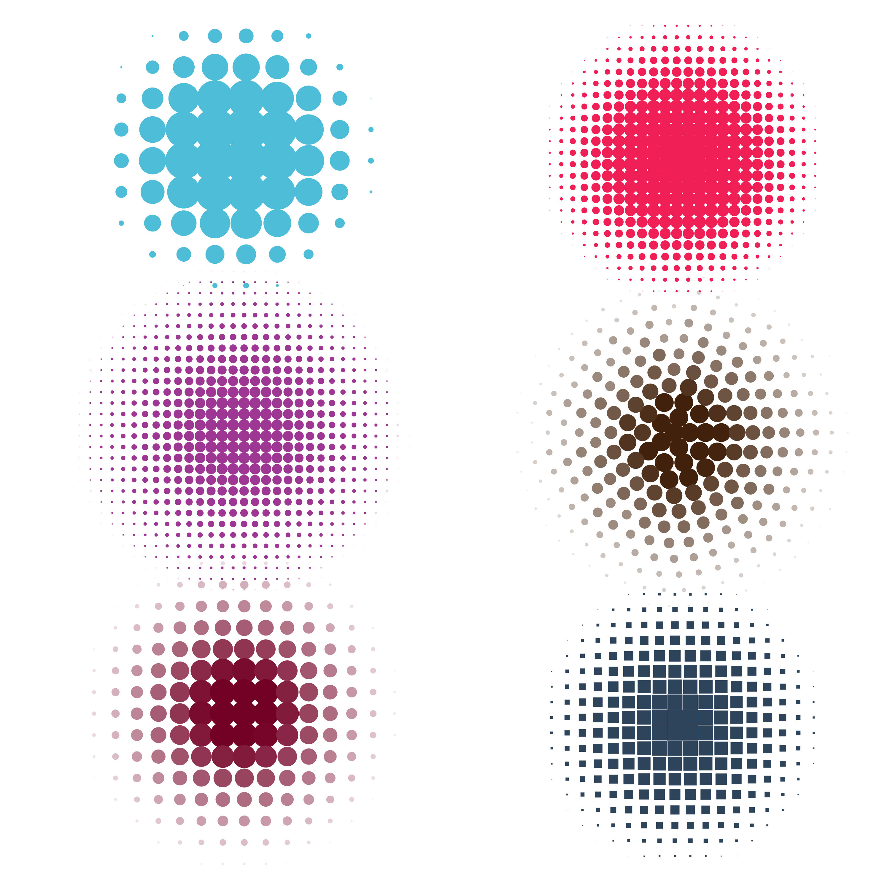 abstract dot circle symbol