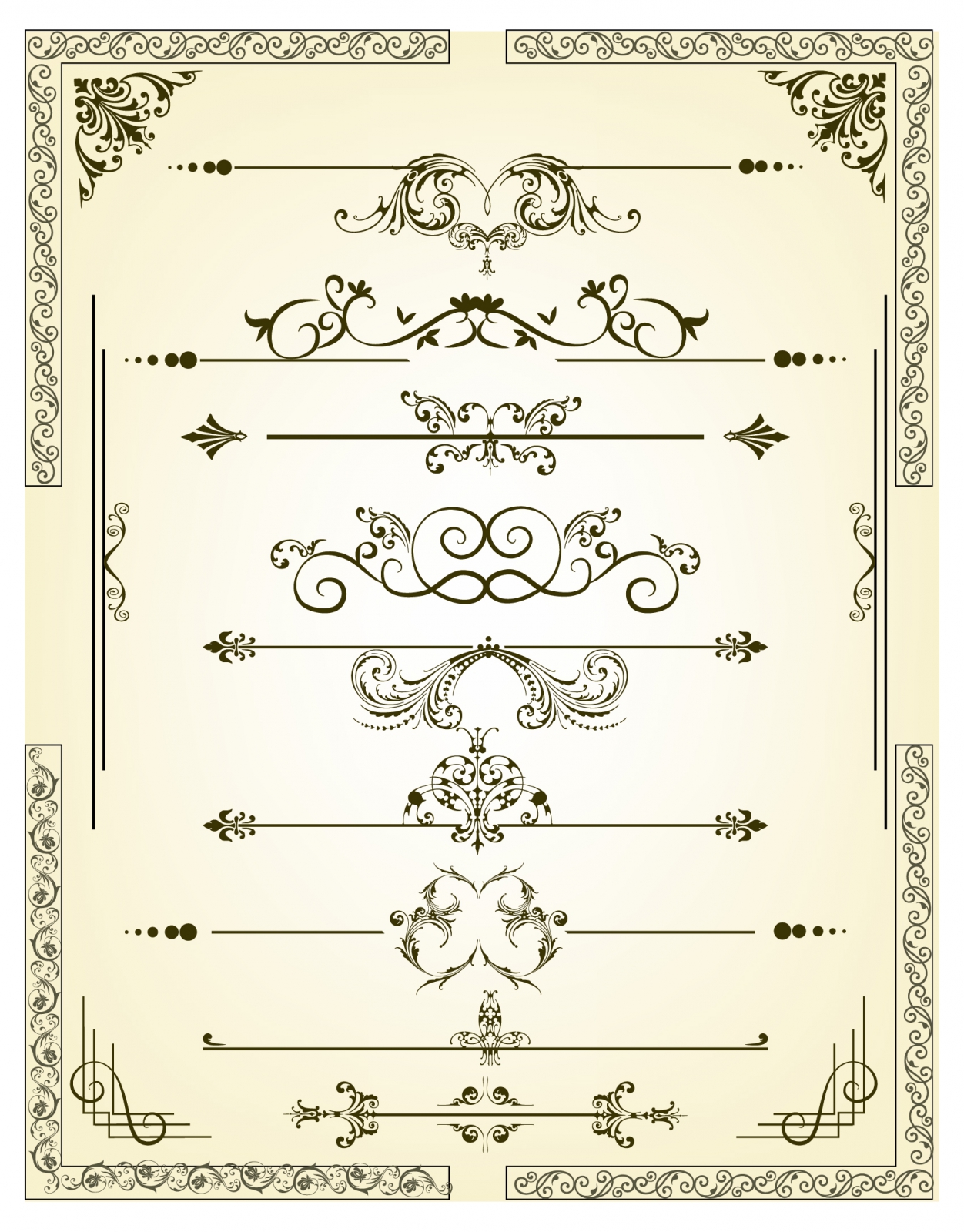 Vectorized Scroll Set