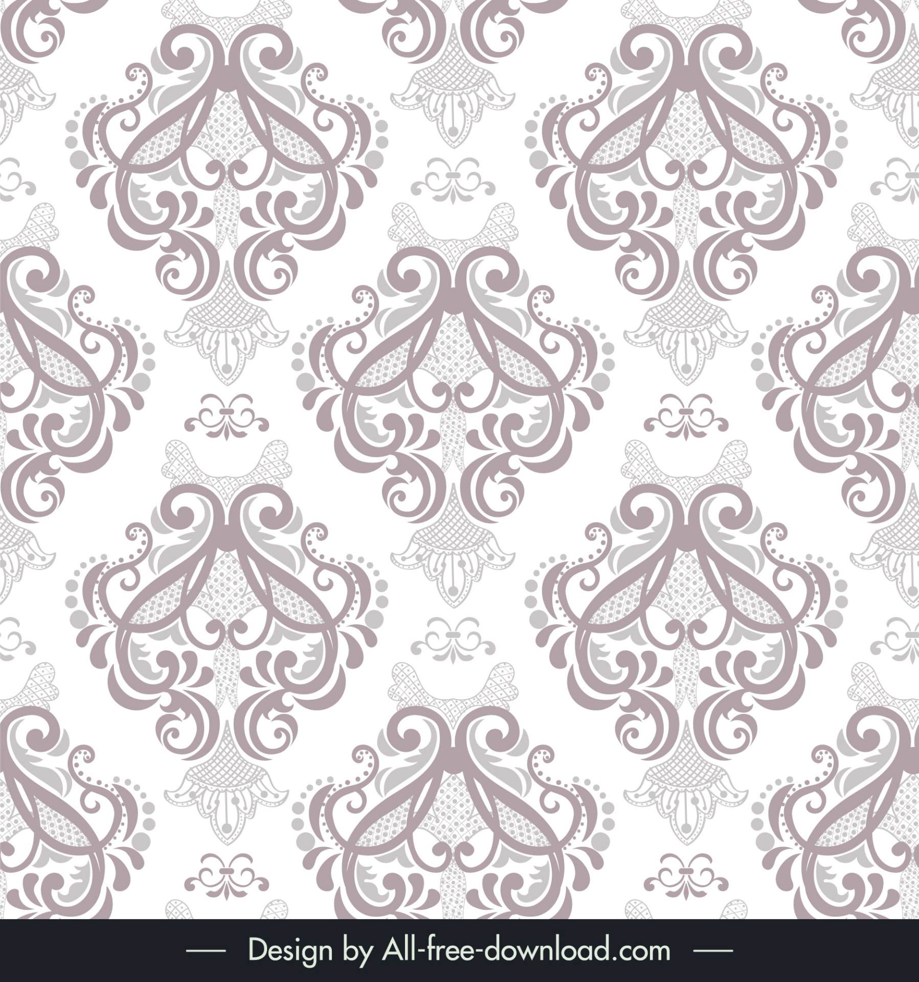 damask  royal pattern template classical symmetric repeating ornament