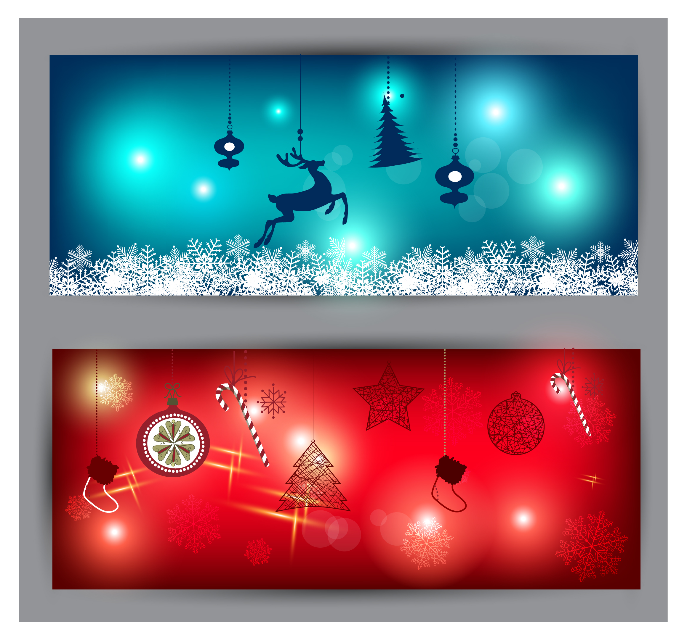 christmas banner illustration