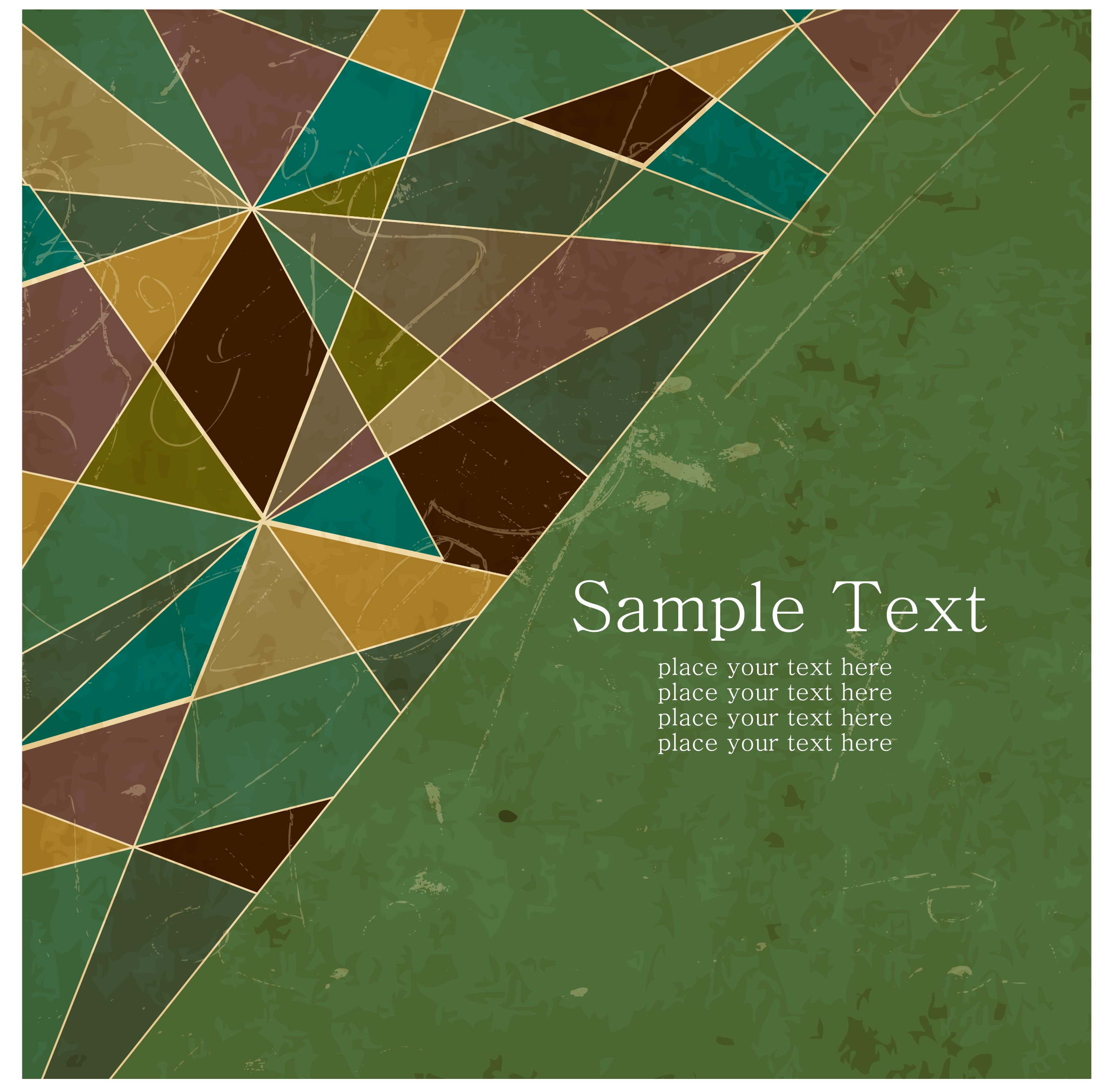 abstract colorful triangles texture with retro style