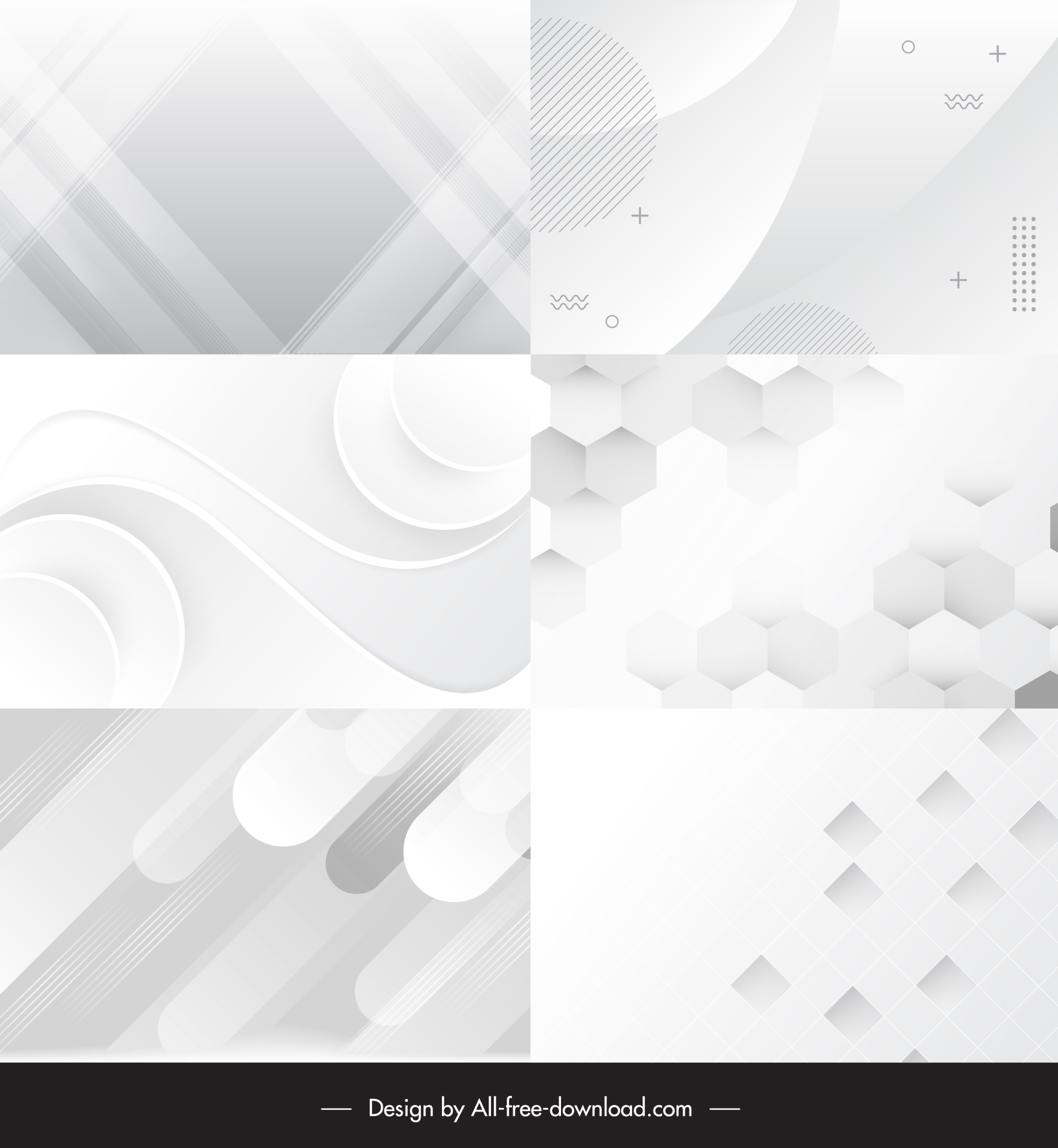 abstract background templates collection elegant flat geometry shapes