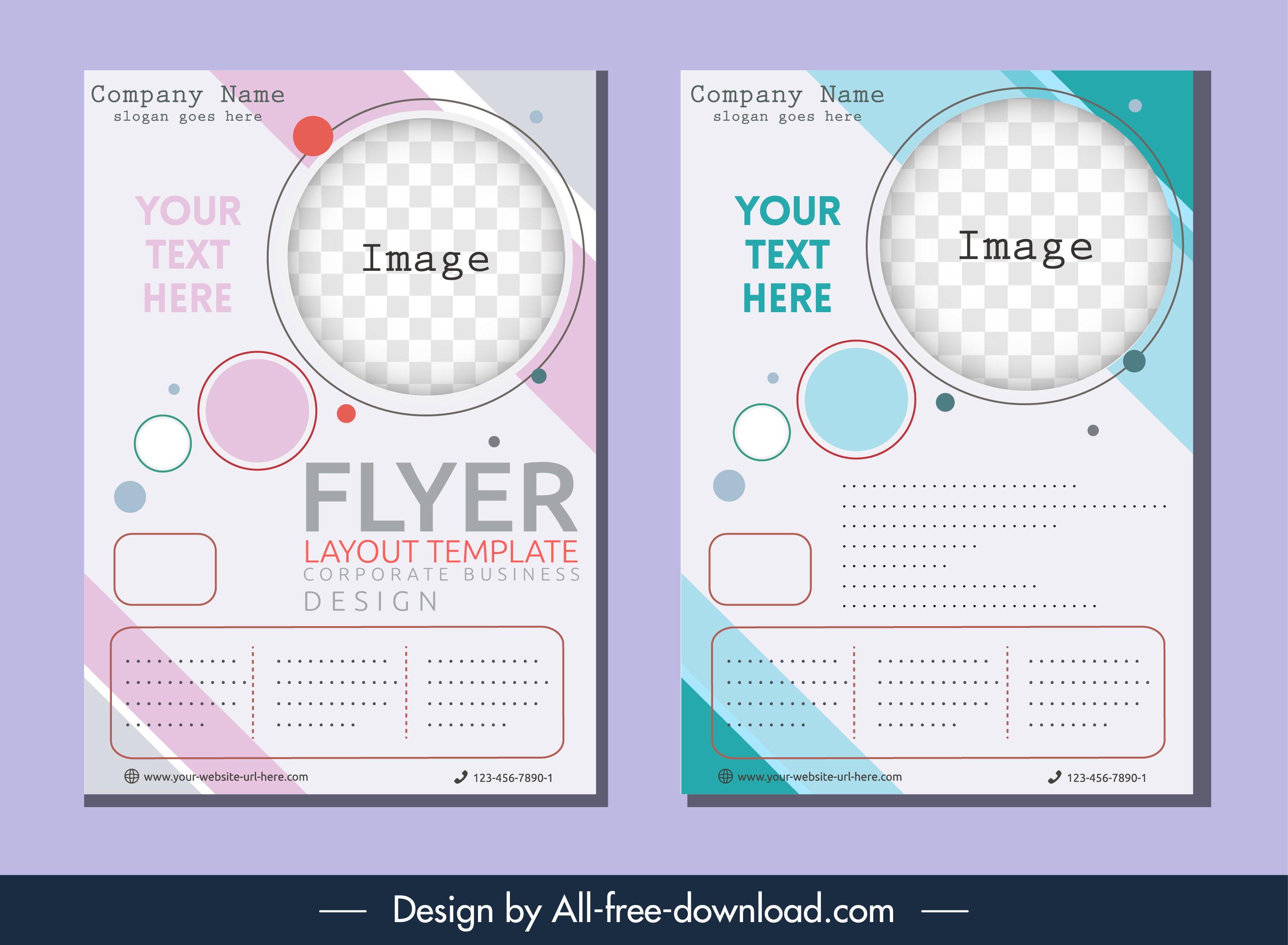 corporate flyer templates elegant geometric checkered decor