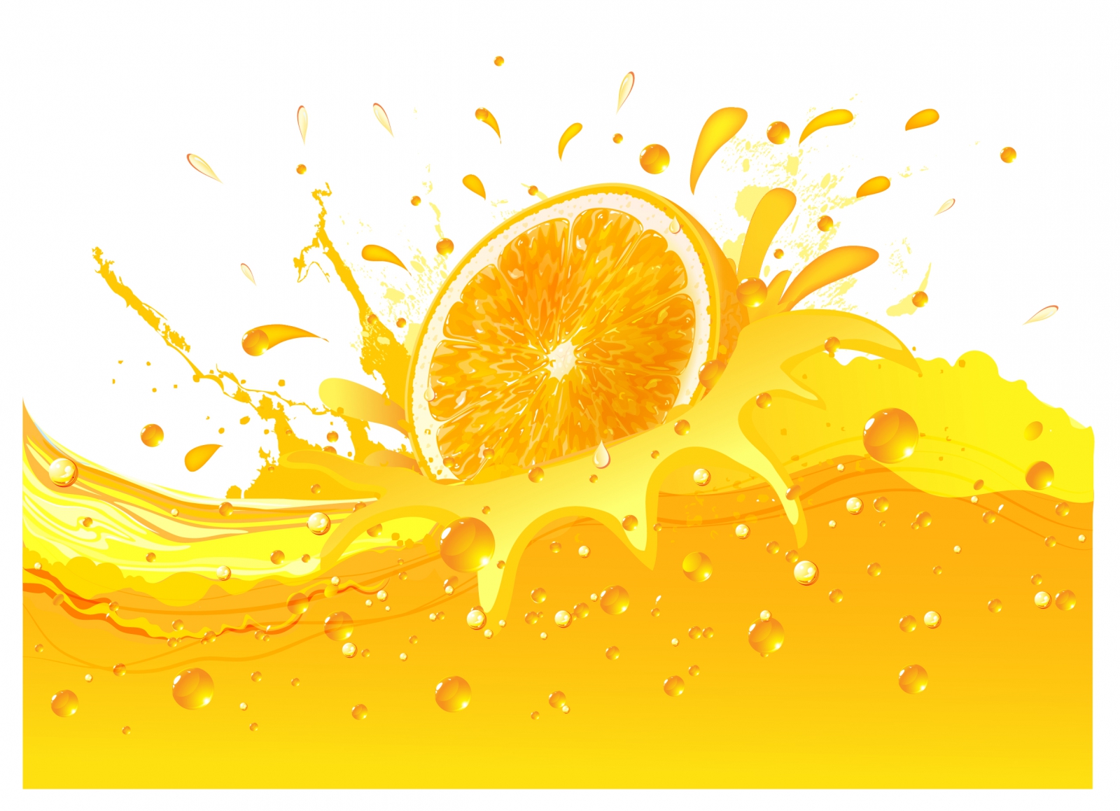 Splashing Orange