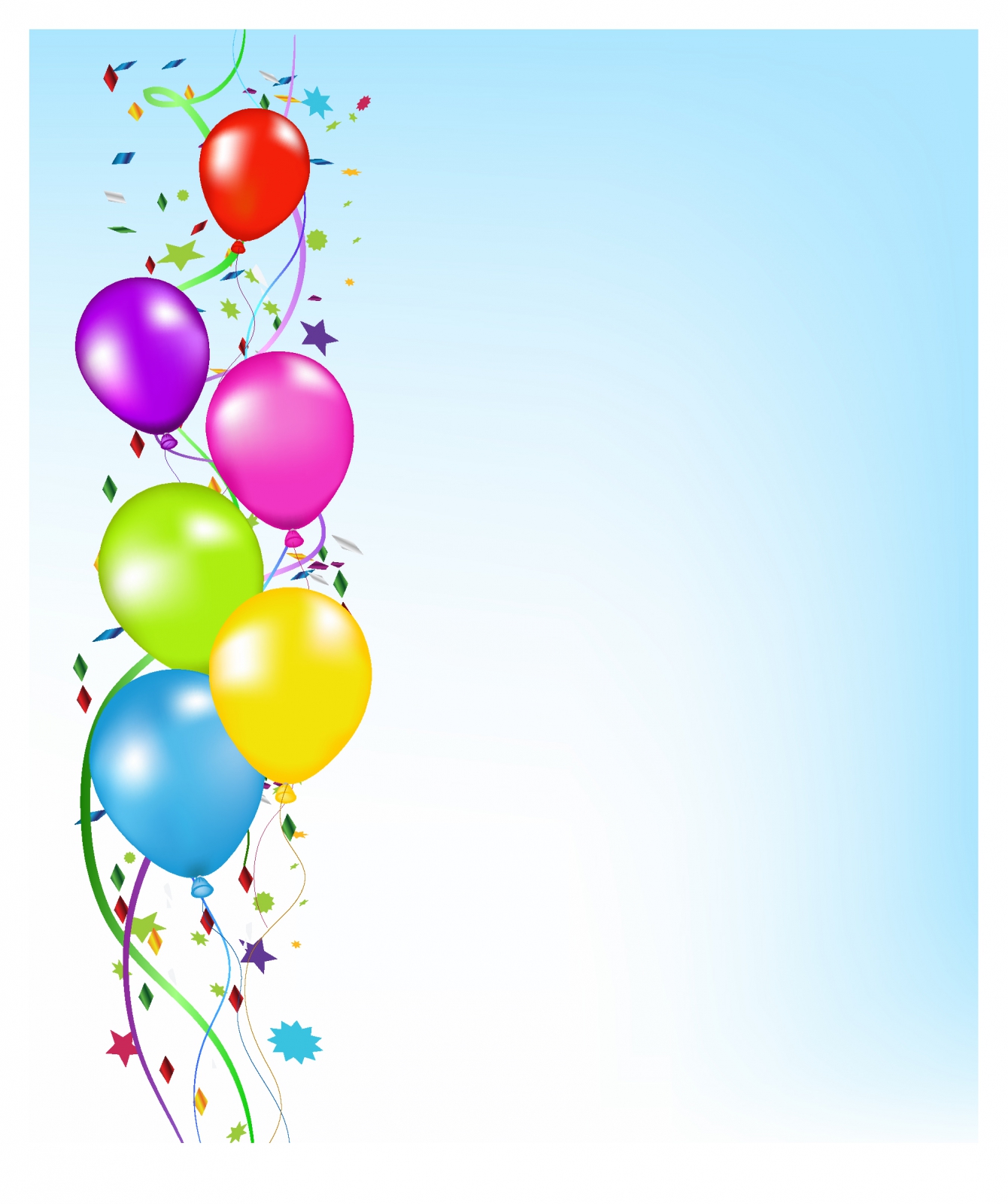 Party Balloons Background