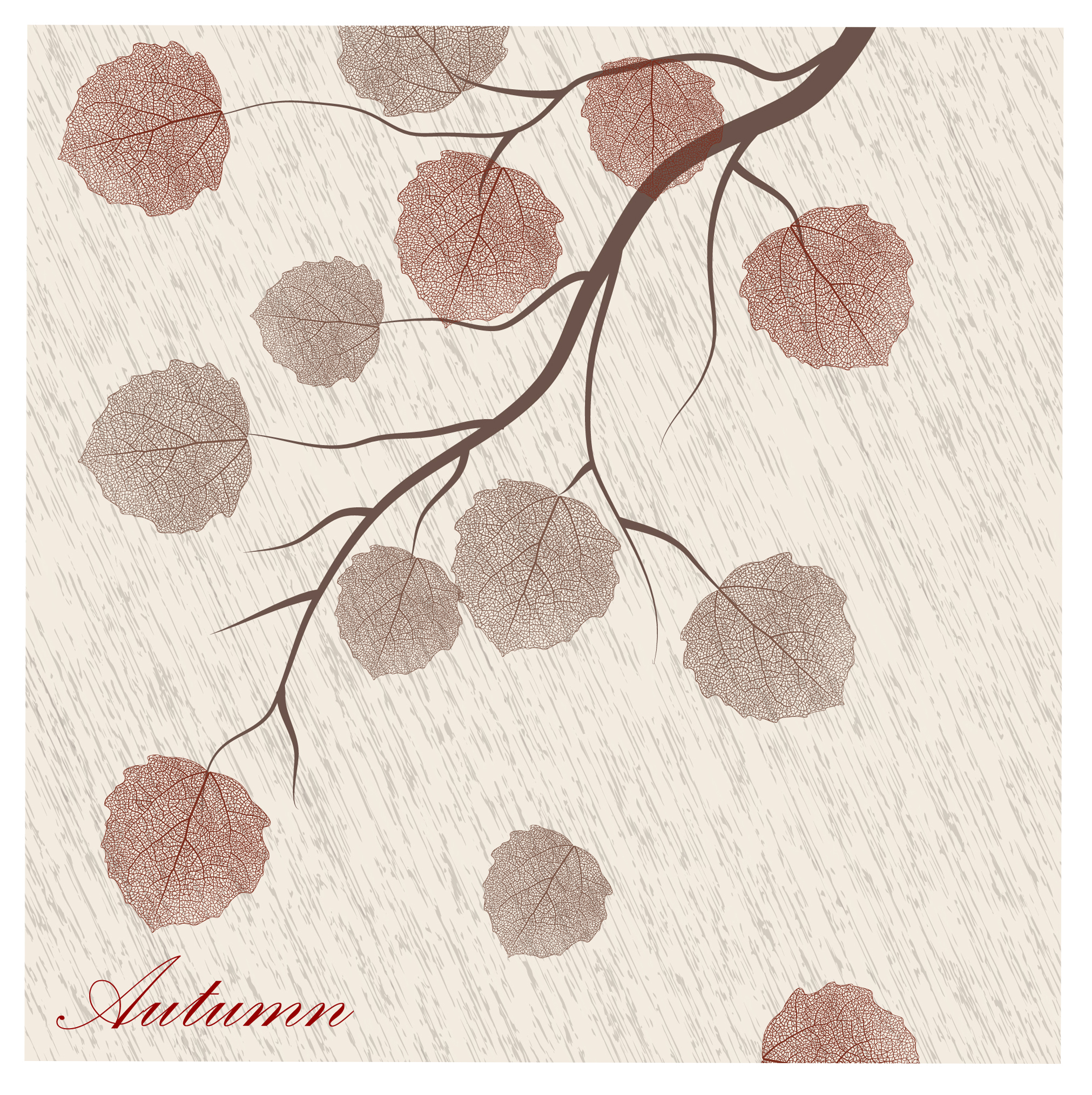 autumn leaf art background