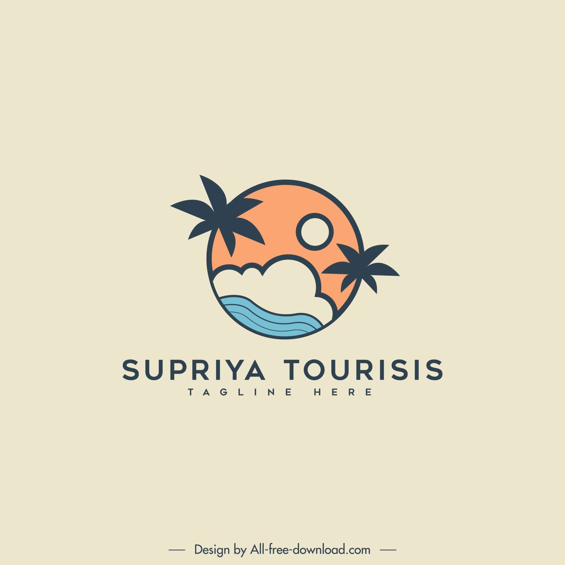  supriya tourists  logo flat classic symbols 