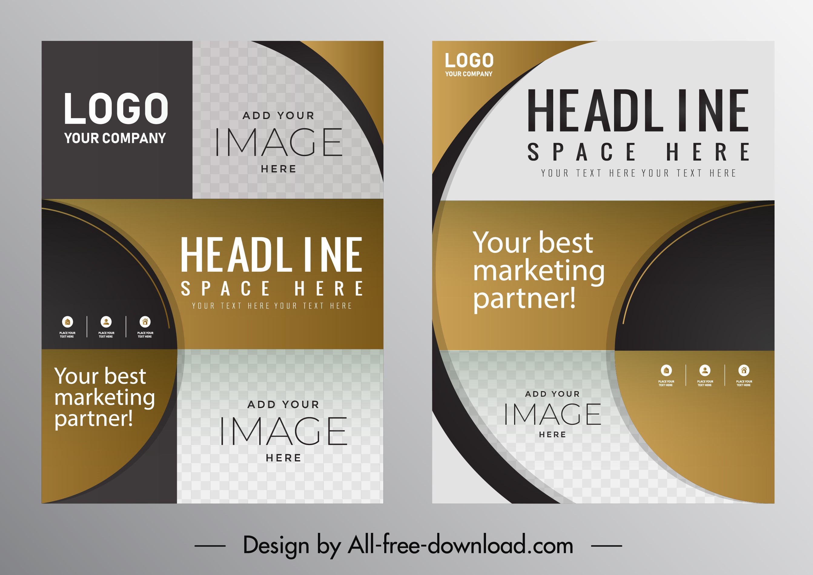 corporate flyer template elegant modern decor