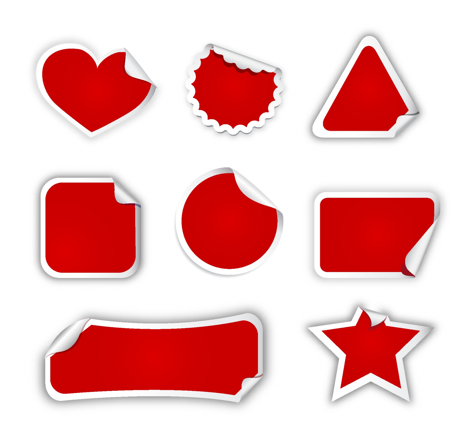 Red stickers