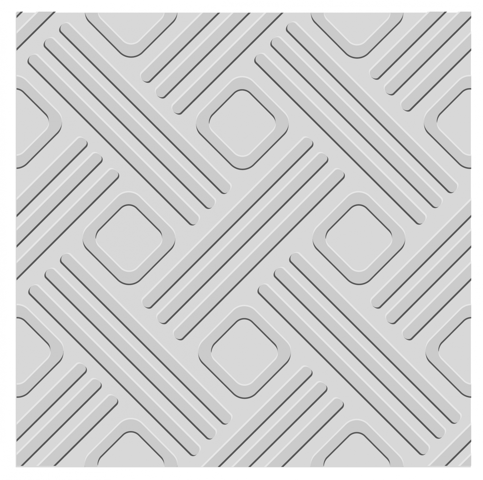 Gray embossed lines and squares seamless