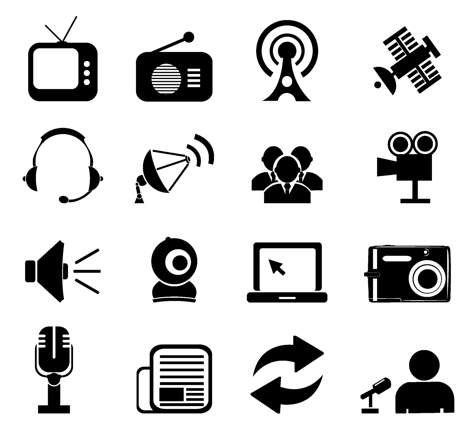 Mass Media Icons